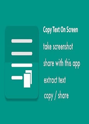 کپی متن از عکس با اپلیکیشن Copy Text On Screen 2.5.0