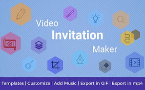 ساخت کارت دعوت با اپلیکیشن Video Invitation Maker 32.0